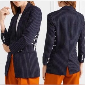 ⭐️ Veronica Beard Taylor Striped Lace-Up
Blazer. Size 6 Worn on TV⭐️